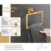 Angle Simple Hand Towel Holder Brassy Gold, SUS 304 Stainless