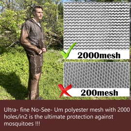 Aventik Mosquito Jacket Mosquito Pants Mosquito Suit No-See-Um Mesh, Super Light, Keep Safe Cool, UV Protection