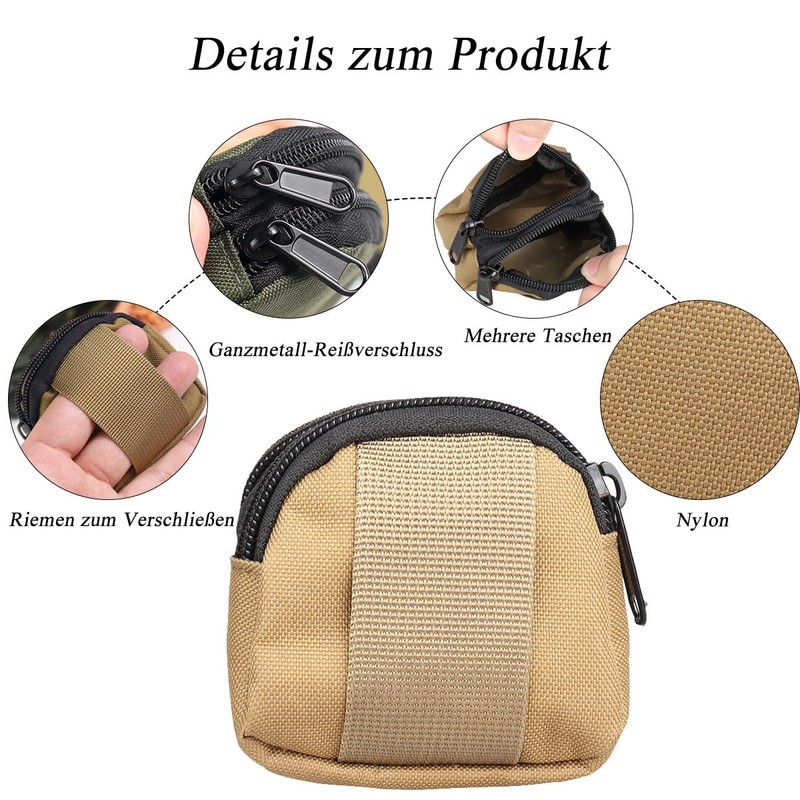 Wallet, khaki, Sports