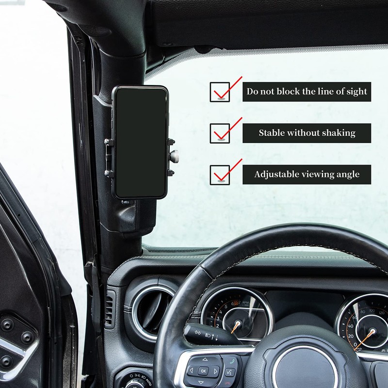 Hoolcar - Soporte ajustable para teléfono celular, estabilizador antiagitación para