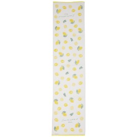 Koji Company Lemon Nylon Body Towel, Made in Japan, Nylon, Cotton, Product Size: 9.8 x 39.4 inches (250 x 1,000 mm)