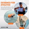 ZONE3 Power Stroke Swimming Hand Paddles, Blue/Red, L