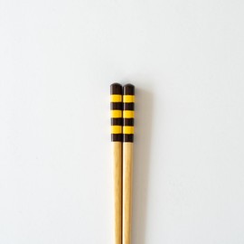 Sunny Life Design 264413 Chopsticks for Kids, Dishwasher Safe, Yellow Natural Wood, 7.1 inches (18 cm), Ages 8 - 9 Years, Made in Japan