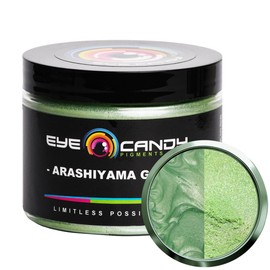 Eye Candy Premium Mica Powder Pigment “Arashiyama Green” (50g) Multipurpose DIY Arts and Crafts Additive | Woodworking, Bath Bombs, Resin, Paint, Epoxy, Soap, Nail Polish (Arashiyama Green, 50G)