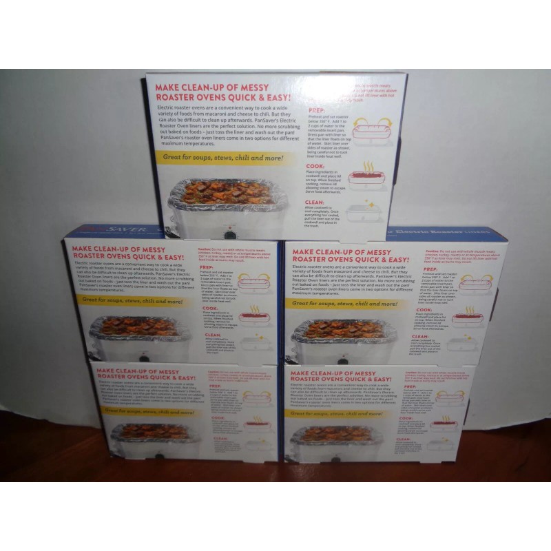 PanSaver Electric Roaster Liners Fits 16 18 22 Quart Roaster