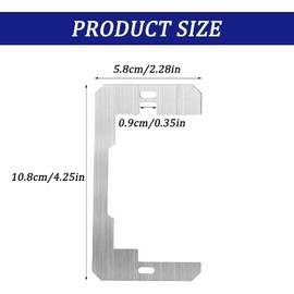 Wall Plate Spacers, 5 Pcs Receptacle Spacers Shims Leveler, Metal Flush Fit Device Leveling Plates for Repairing and Fixing Loose Walls Electrical Outlet Electrical Boxes Switch Fix Spacers