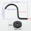 SWHYGER Wall Mounted Shower Arm Extension Head Holder Stainless Stee