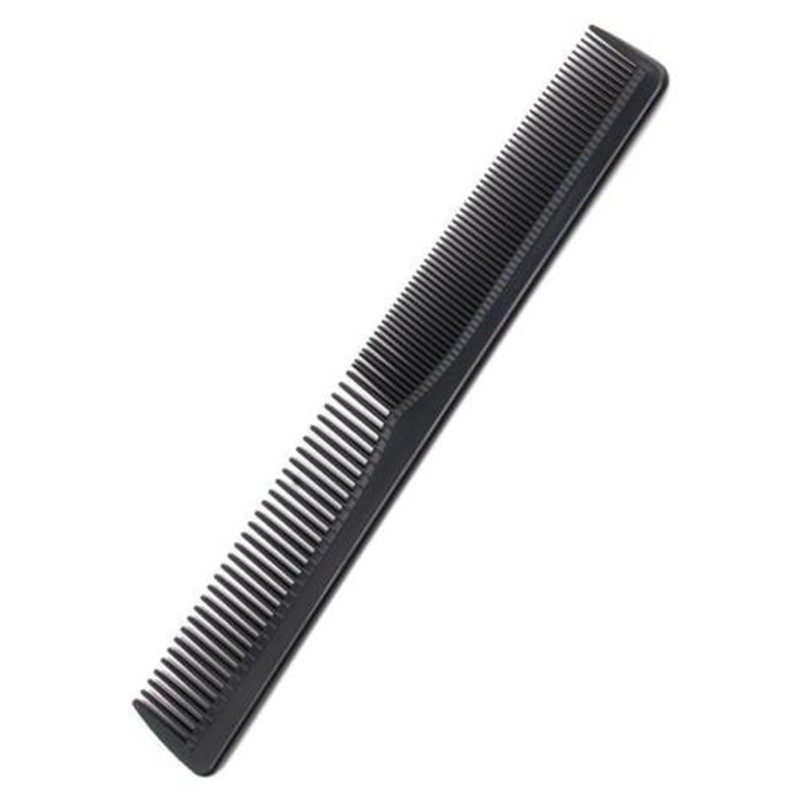 Black Plastic Head Narrow Fine Teeth Hair Comb Beauty Tool,