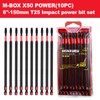 Geinxurn 10 Pieces 6 In. T25 Impact Tough Magnetic Screwdriver