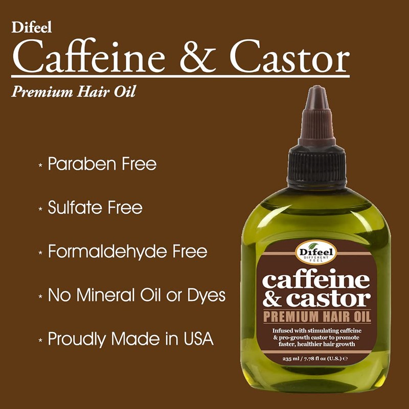Difeel Caffeine & Castor Premium Hair Oil for Faster Hair