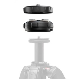 Manfrotto XCHANGE Quick Release, Universal System for Tripod-Slider-Accessories,Base and Plate Mechanism, 20kg Payload, Lightweight Aluminium, 3/8” & 1/4” Threads, for Photo, Video and Lighting Gear