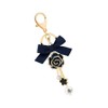 ARFUKA Keyring Camellia Flower Pendant Keychain Key Holder Men Women