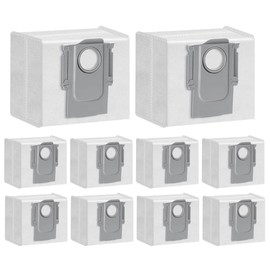 Replacement Disposable Dust Bag Compatible with Roborock S8+/ S8 Pro Ultra/ S7 MaxV Ultra/ Q7+ / Q7 MAX+ Robot Vacuum Bags (10 Pack)