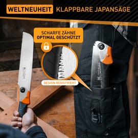 HARDTWERK HARDTWERK Zen Japans?ge klappbar (Kataba) 240 mm aus SK4 Karbonstahl fr Heimwerker & Gewerbe - japanische S?ge Feins?ge fr Holz - Zugs?ge Holzs?ge