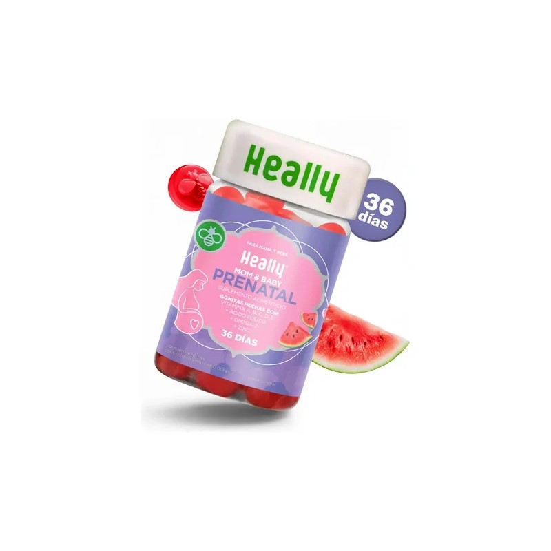 Heally Mom Gomitas Prenatales Azúcar Ácido Fólico Mujer Omega Zinc