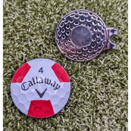 Callaway Chrome soft Truvis Real Golf Ball Marker With Magnetic Hat Clip...