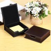 FSSTUD PU Leather Sticky Note Holder Notepad Memo Paper Storage