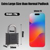 disecu® 1 Pack Large Heavy Duty 4 Digit Combination Lock,