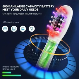 Peine De Masaje Eléctrico Rf Crecimiento Del Cabello Ems