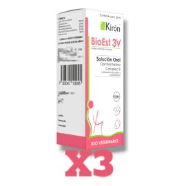 Kit De 3 Bioest 3v Estimulante Apetito Perros Gatos 30ml