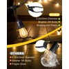 BRIMAX 2W 100FT Outdoor String Lights Commercial Grade with 32