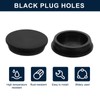 sourcing map 2 Pcs Black Plug Holes, Waterproof Rubber Button
