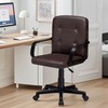 VECELO Desk Chair, Home Office Swivel Chairs PU Leather Height