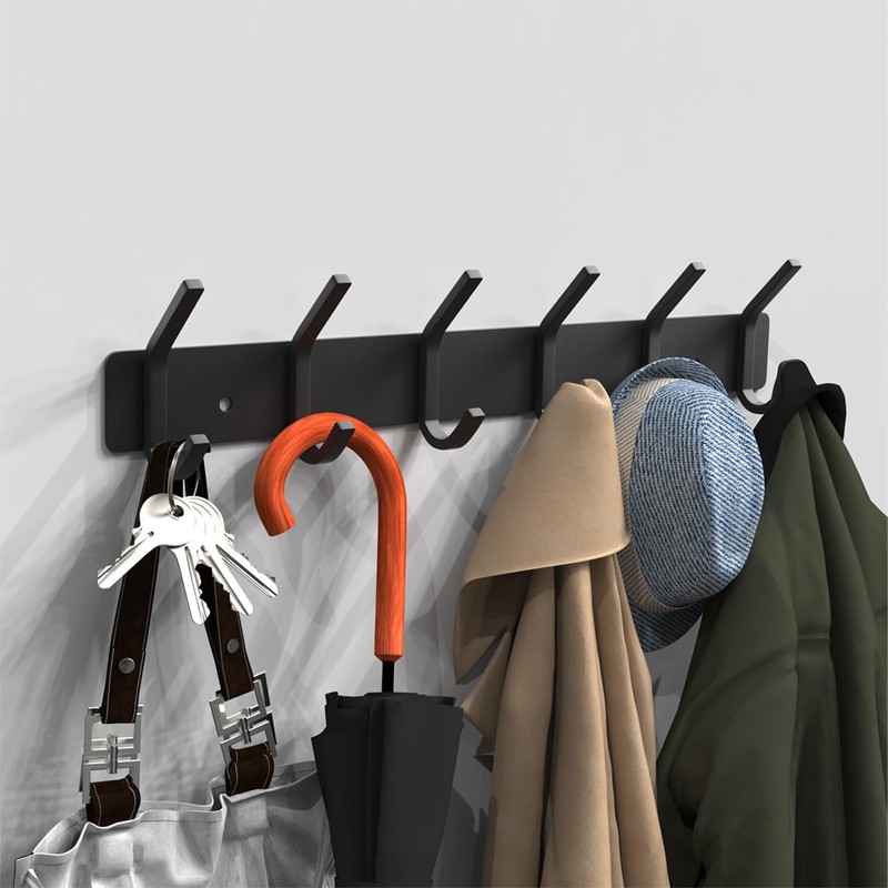 VAEHOLD Wall Hooks Coat Hooks Wall Mounted, Coat Rack with
