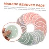 minkissy 1 Set Bamboo Fiber Cleansing Pad Round Makeup Remover