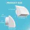 6 Inch Exhaust Vent Cover, HG Power Metal Dryer Vent