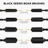 COCCO Black Series Ceramic Boar Brush S4, Hair Styling Brush