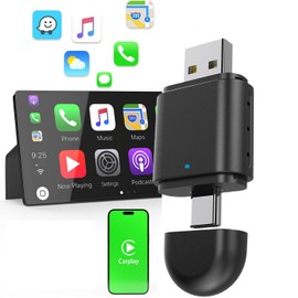 YHDZSW Adaptador Inalámbrico CarPlay/Android Auto, Conexión Plug & Play, Convierte CarPlay con Cable a Inalámbrico, Connect Estable para Automóviles, para iOS 10+, Android 11+