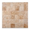 Walnut Travertine 4 X 4 Tumbled Field Tile - 4-pcs.