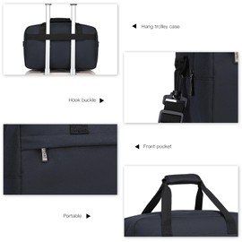 KONO Ryanair Travel Bag Hand Luggage Bag Unisex Gym Handbag Weekender, New Dark Blue