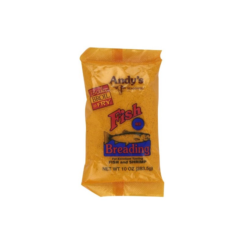 Andy's Fish Breading Red, 10-Ounces (Pack of 12)