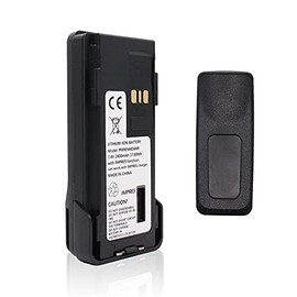 7.4V 2400mAh PMNN4424AR IMPRES Rechargeable Li-ion Battery for Motorola APX2000 APX3000 APX4000 Two Way Radio with Belt Clip