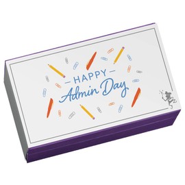 Fairytale Brownies Admin Day Half-Dozen Gourmet Chocolate Food Gift Basket - 3 Inch Square Full-Size Brownies - 6 Pieces - Item HR160AD