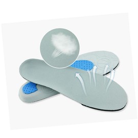 LALAFINA Eva Sports Insoles High Elastic Arch Support Grey Size 35-40 Foot Care Insoles