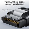 BolAAzuL SATA Cable III Right Angle & Straight,10-Pack SATA Data