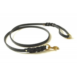 Redline K9 Braided Latigo Leather 1/2-Inch Dog Leashes (1/2-Inch x 6-Feet)