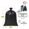 1 Kg Bolsa Negra Para Basura Ecológica 60x90