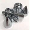 working class choppers CHROME SPIKE Handlebar Riser Solid Mount Bushings