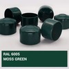 SKIR'CO RAL 6005 Fence Post Caps Round 45 mm Green