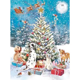 Large Advent Calendar - Doggy Snowscape - LADVL019