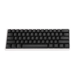 YMDK Blank Thick PBT OEM Profile 61 ANSI Keycaps for MX Switches Mechanical Keyboard (Black)(Only Keycap)