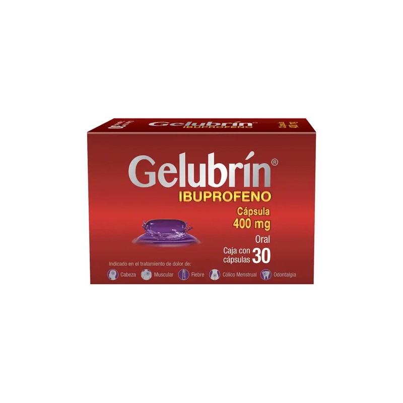 Gelubrin Cápsulas 400 Mg, 30 Cápsulas