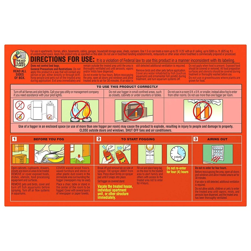 Raid Concentrated Deep Reach Foggers, 4.5 oz (Pack of 3