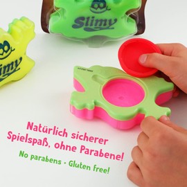 SLIMY Mega Elastic 150 g - Original Mega Slime Play Clay for Children, Fun with Super Stretchy Slime in the Original Slimy Tin, Elastic Play Clay (Toy from 3 Years), Colour: Surprise