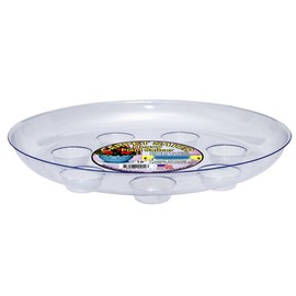 CWP DS-1000 Heavy Gauge Footed Carpet Saver Saucer, 10-Inch Diameter, Clear, White