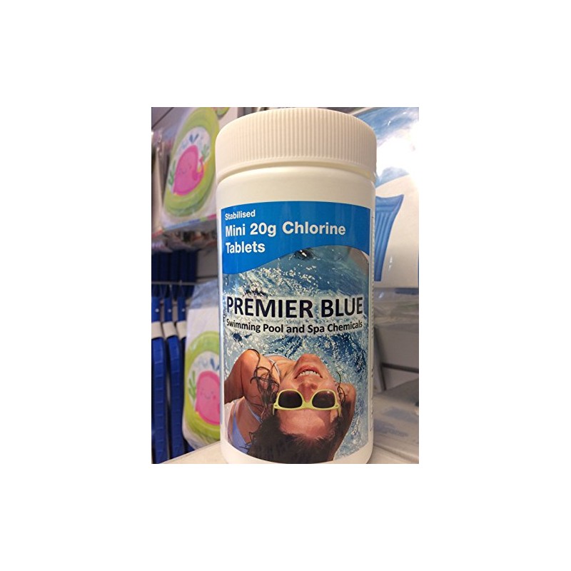 Premier Blue 50x20g Chlorine Tablets Pool Hot Tub Spa inc